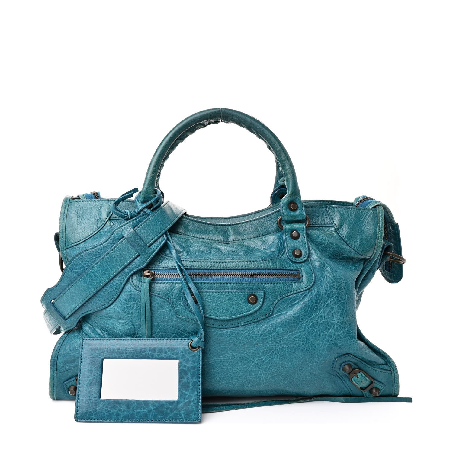 Balenciaga Agneau Classic Hardware City Aquamarine 3 of 14