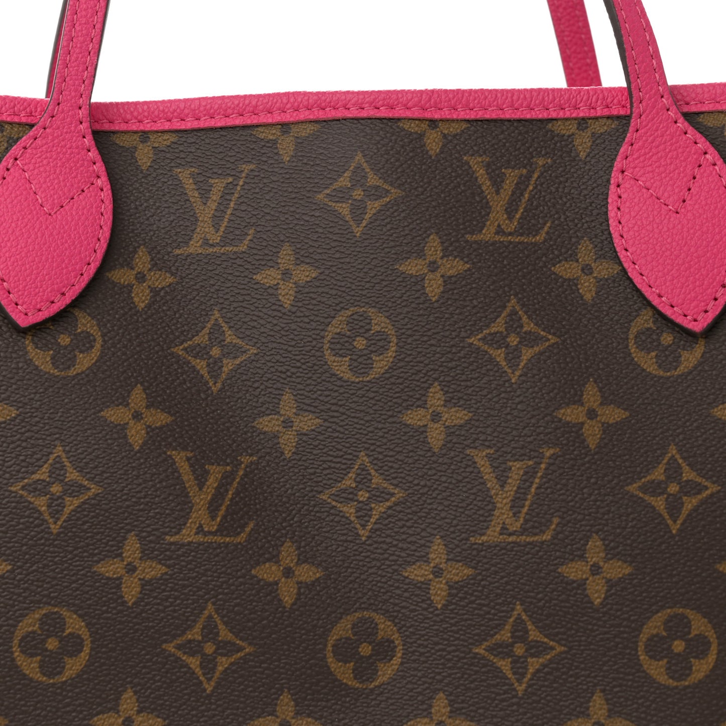 Monogram Inside Out Neverfull Bandouliere MM Rose Pondichery