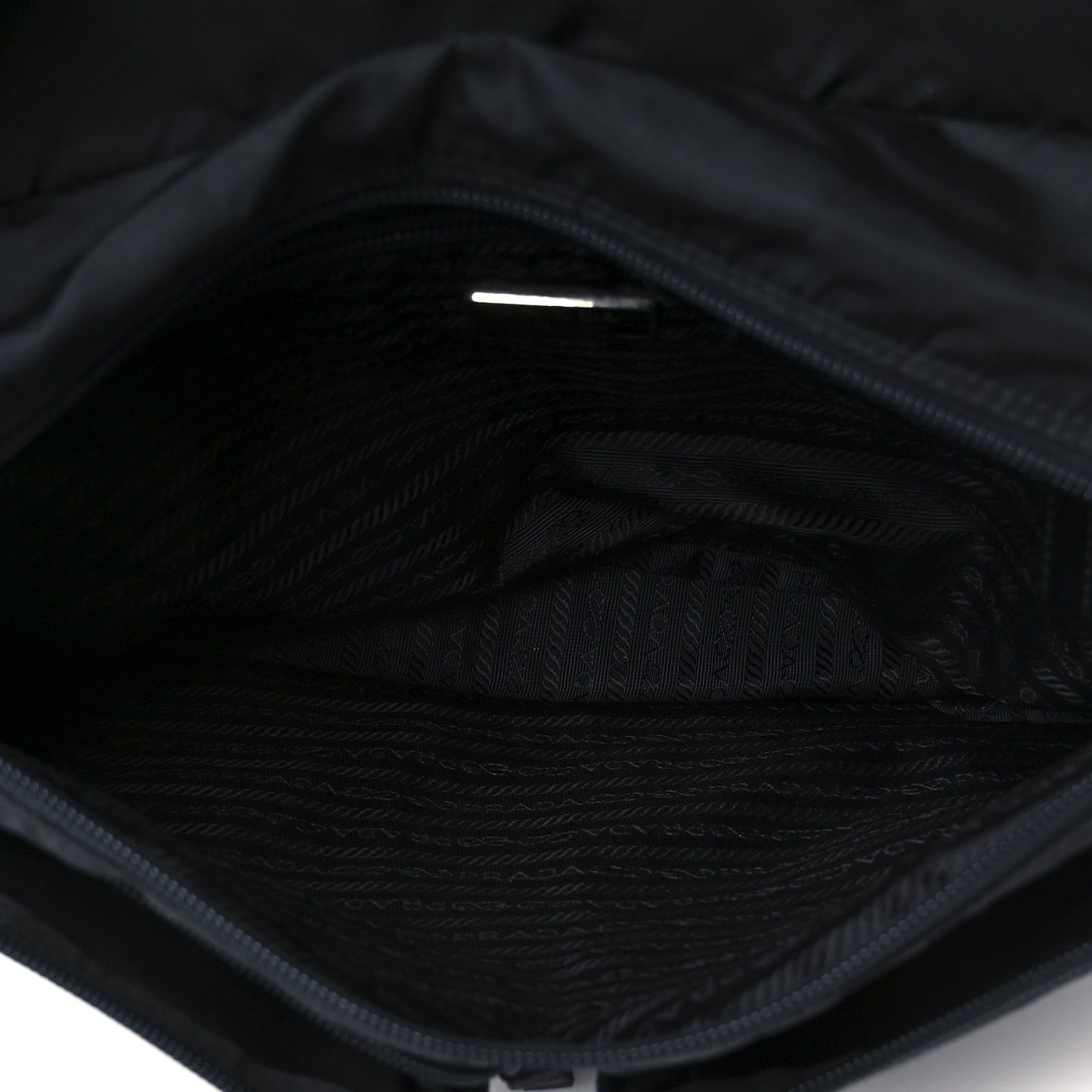 Nylon Vela Sport Messenger Bag Black