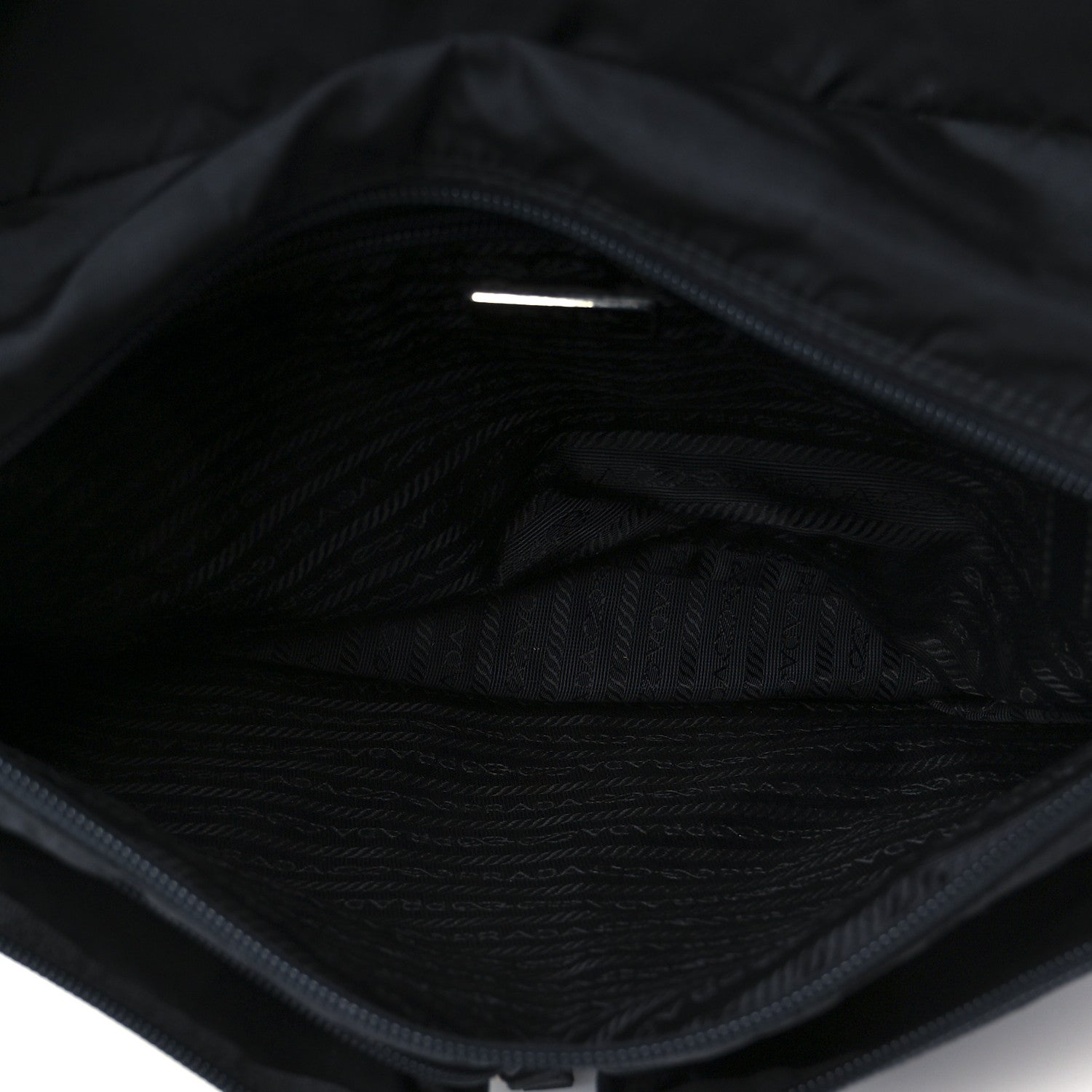 Prada Nylon Vela Sport Messenger Bag Black 5 of 10