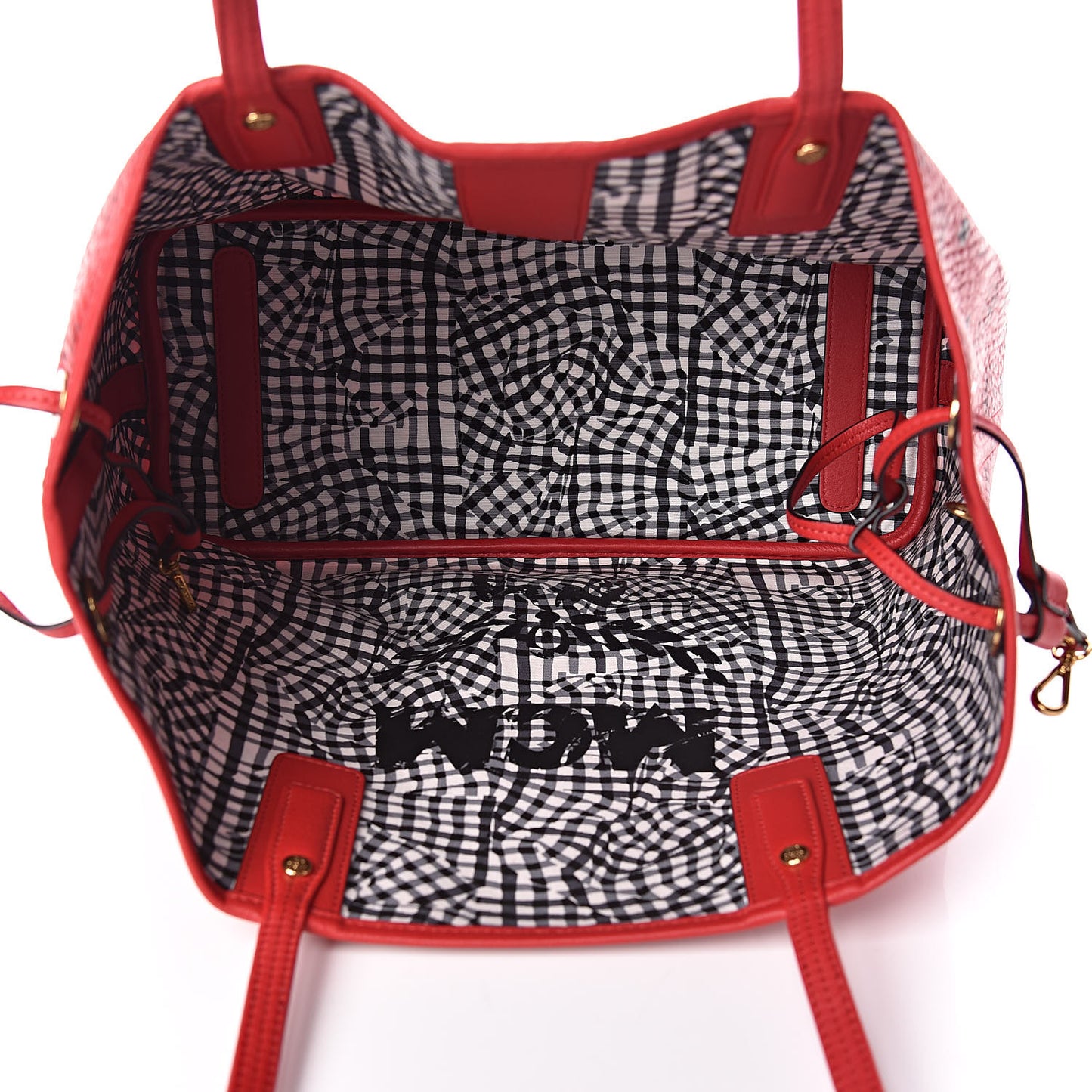 Visetos Medium Liz Reversible Shopper Tote Ruby Red