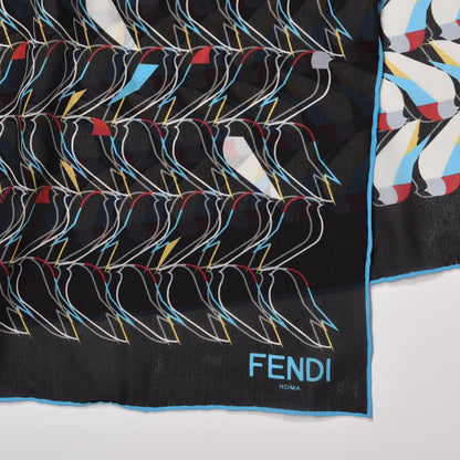 Fendi Silk QuTweet Stole Multicolor 4 of 6