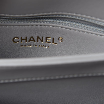 Chanel Lambskin Quilted Small Trendy CC Flap Dual Handle Bag Grey 6 of 11
