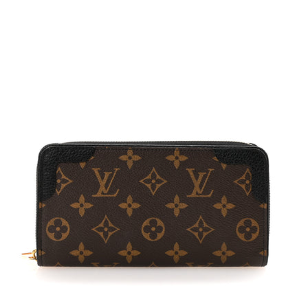 Louis Vuitton Monogram Zippy Retiro Wallet Black 1 of 7