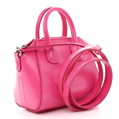Givenchy Shiny Lord Calfskin Micro Antigona Neon Pink 3 of 10
