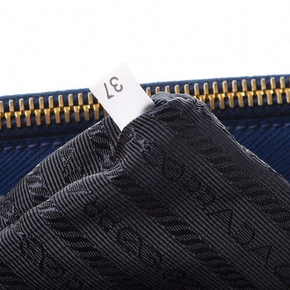 Prada Saffiano Medium Galleria Double Zip Tote Bluette 9 of 9