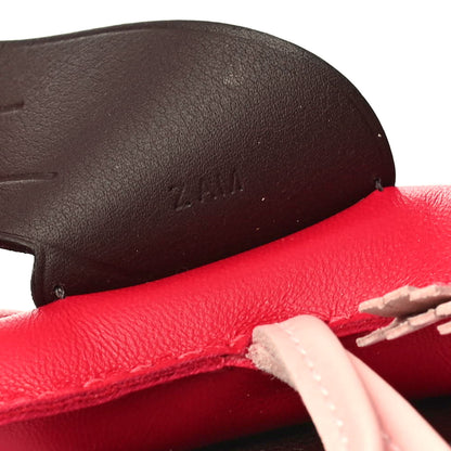 Hermes Milo Lambskin Grigri Rodeo Pegase Horse Bag Charm MM Framboise Rose Sakura Rouge Sellier 4 of 4