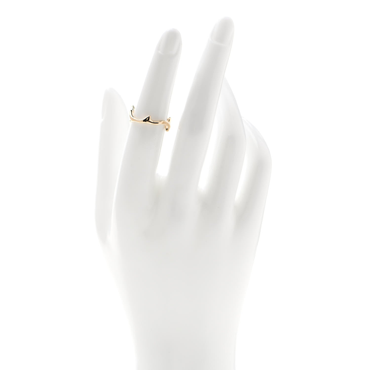 Christian Dior 18K Yellow Gold Bois de Rose Ring 48 4.5 2 of 6