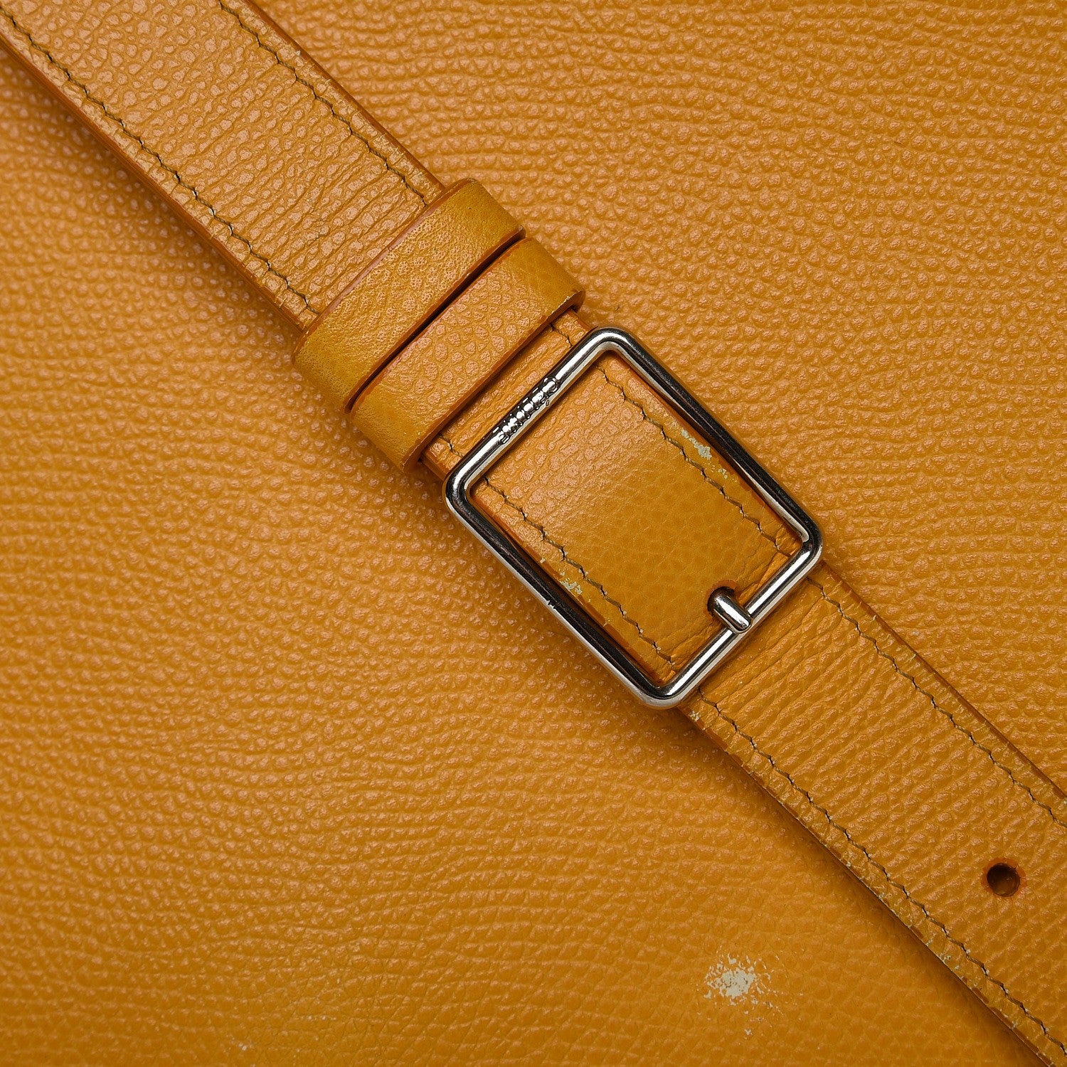 Celine Grained Calfskin Trotteur Messenger Saffron 11 of 24