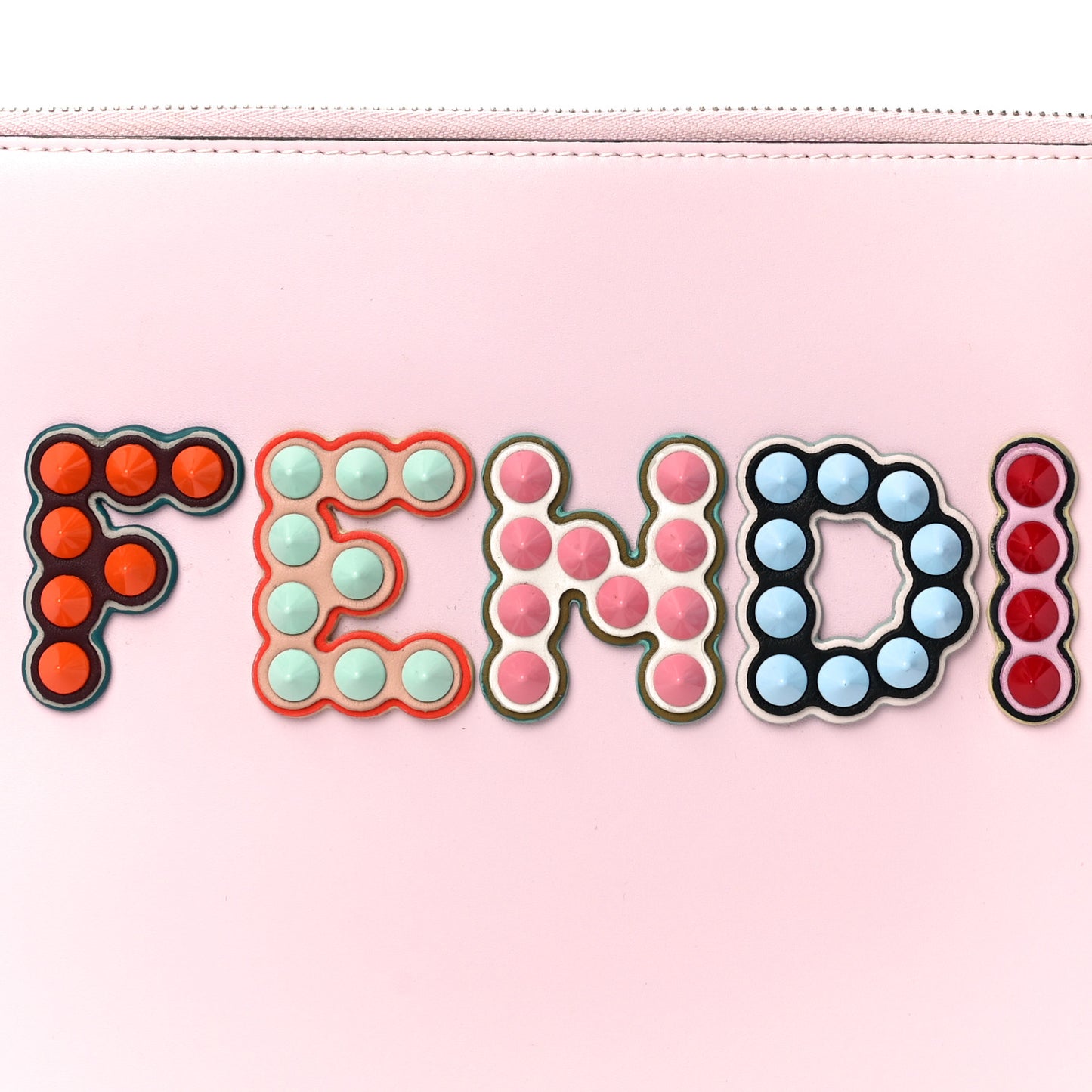 Vitello Liberty Fun Fair Studded Zip Around Pouch Peonia Multicolor