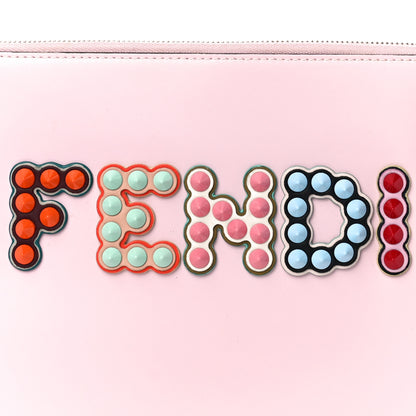 Fendi Vitello Liberty Fun Fair Studded Zip Around Pouch Peonia Multicolor 8 of 10