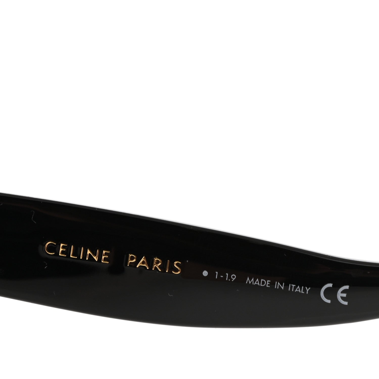 Celine Acetate Rectangular Sunglasses CL4009IN Black 6 of 6