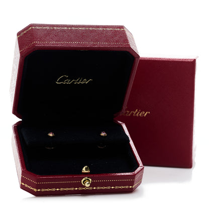 Cartier 18K Pink Gold Pink Sapphire D'Amour Earrings 5 of 5