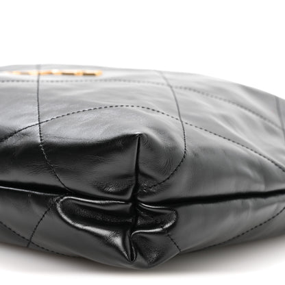 Chanel Shiny Calfskin Quilted Small Chanel 22 Black 11 of 11