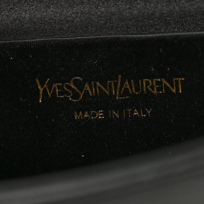 Saint Laurent Calfskin Monogram Large Belle De Jour Clutch Black 5 of 8