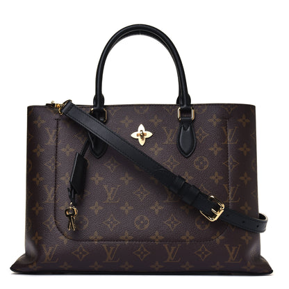Louis Vuitton Monogram Flower Tote Black 1 of 4