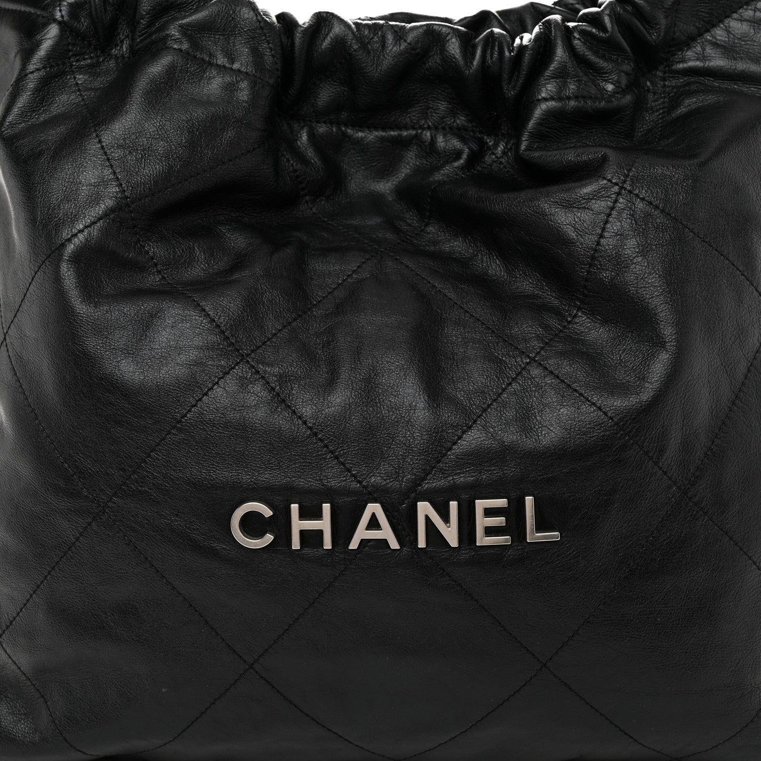 Chanel Shiny Calfskin Quilted Chanel 22 Black 9 of 11