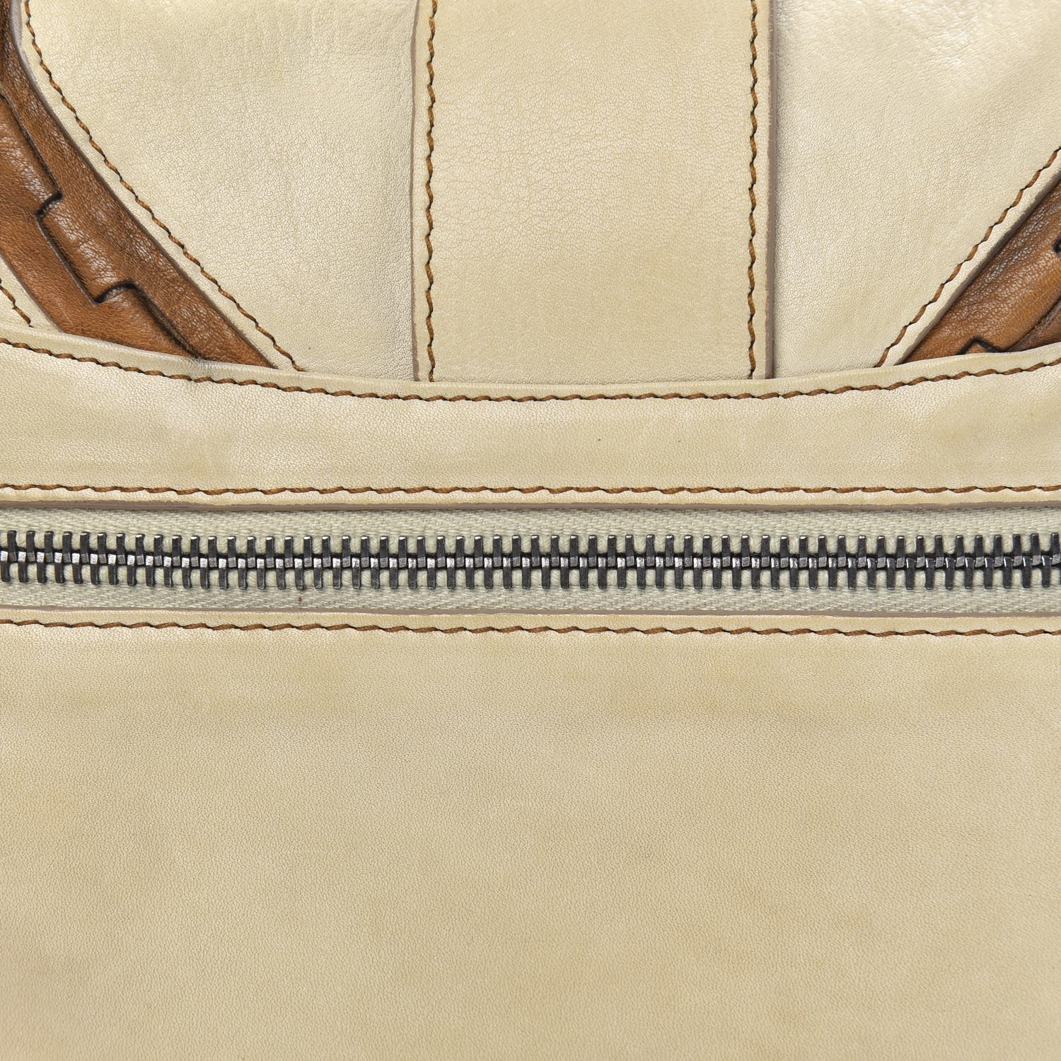 Christian Dior Calfskin Gaucho Double Saddle Bag Ivory 11 of 13