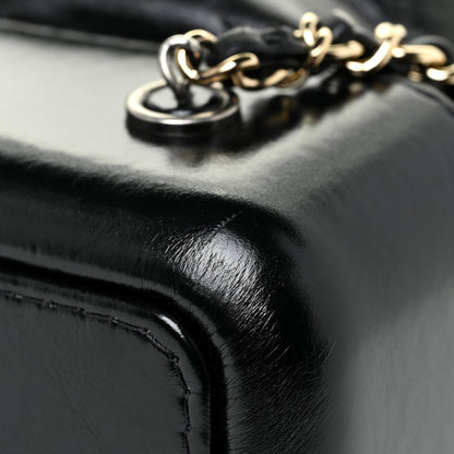 Chanel Aged Calfskin Quilted Gabrielle Backpack Black 8 of 12