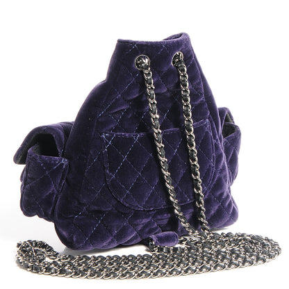 Chanel Velvet Mini Backpack Is Back Plum 3 of 7