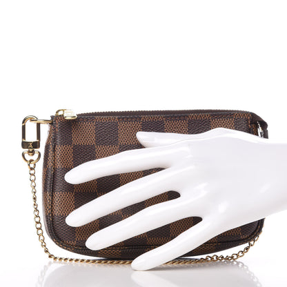 Louis Vuitton Damier Ebene Mini Pochette Accessories 2 of 7