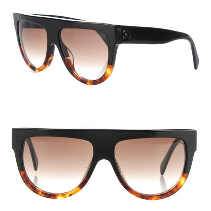 Celine Shadow Sunglasses CL 41026/S Black Havana 1 of 4