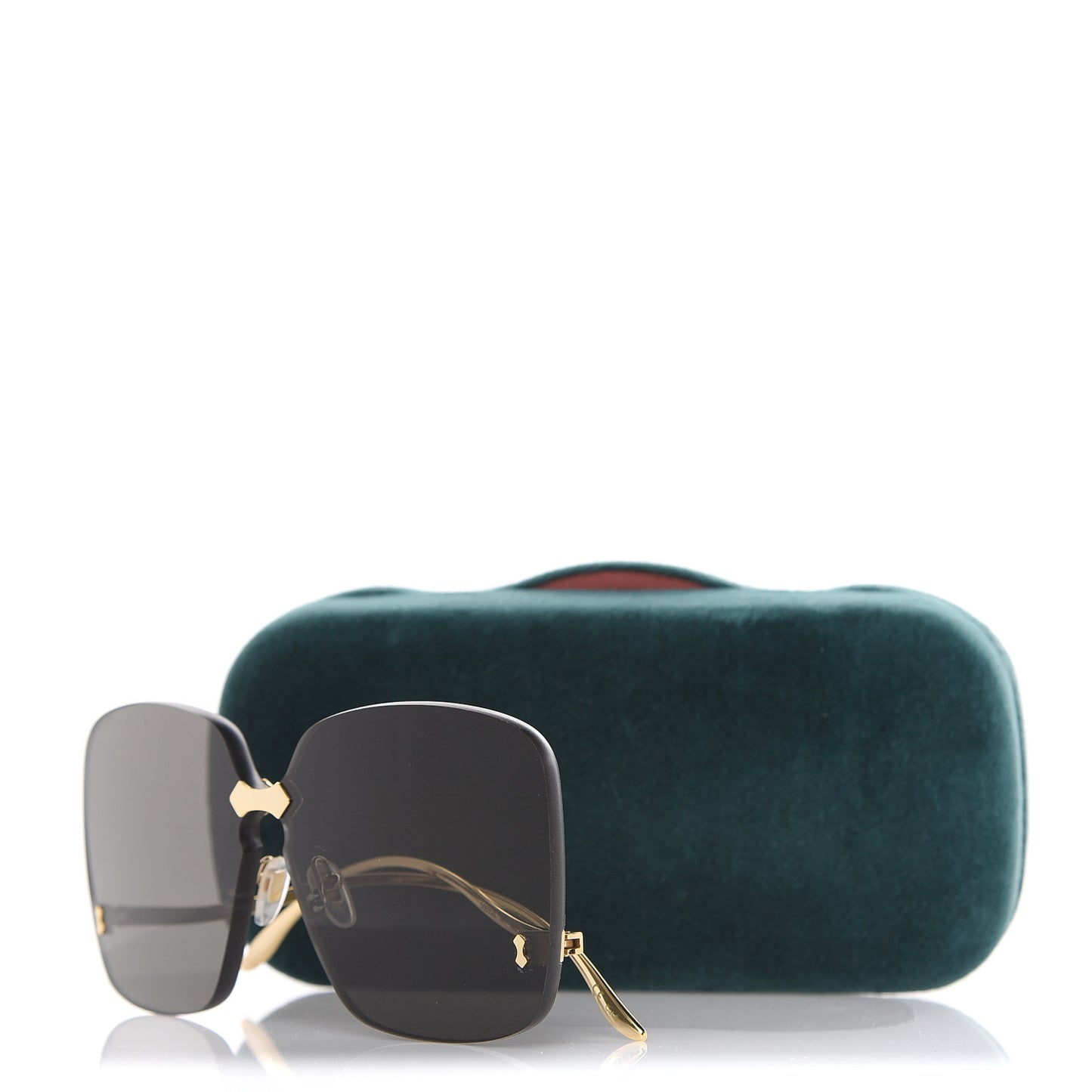 Rimless Sunglasses GG0352S Gold