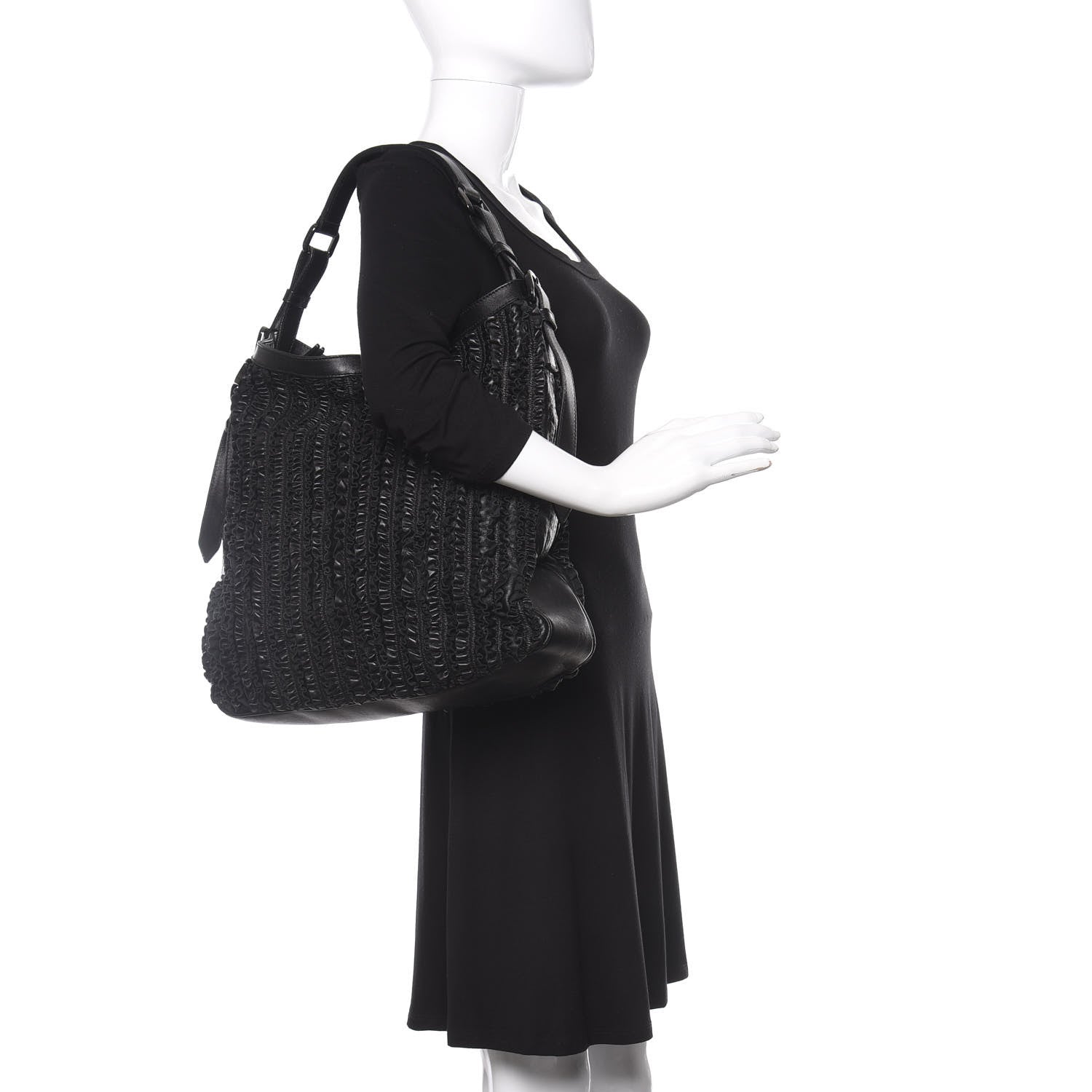 Burberry Calfskin Westcott Shoulder Bag Black 2 of 11