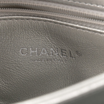 Chanel Metallic Lambskin Quilted Small Trendy CC Flap Dual Handle Bag Silver 6 of 12