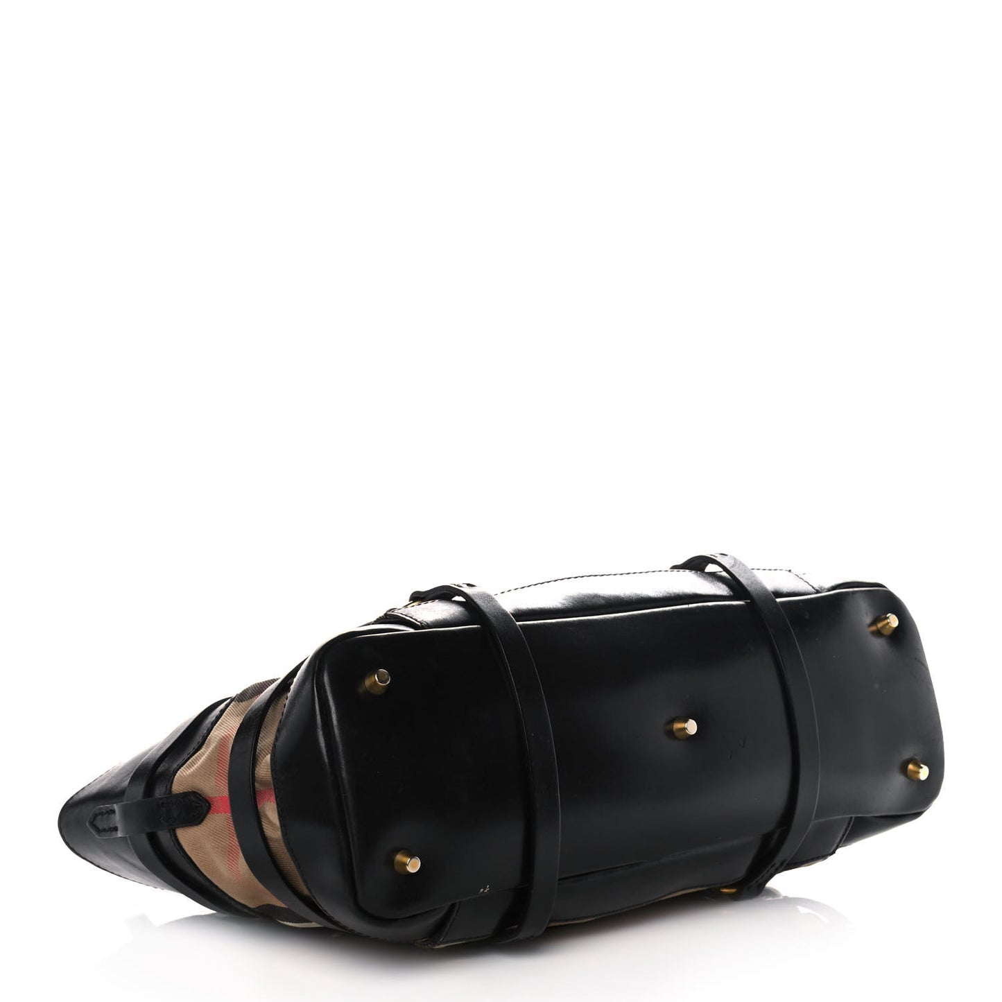 House Check Bridle Calfskin Kent Bag Black