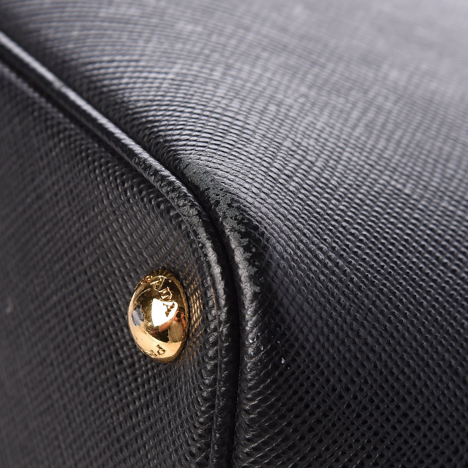 Prada Saffiano Cuir Crocodile Small Double Bag Black 10 of 10