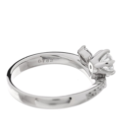 Parker & West by FASHIONPHILE Platinum Diamond .50ctw Round Marquise Cut Pave Ring  53 6.5 7 of 10
