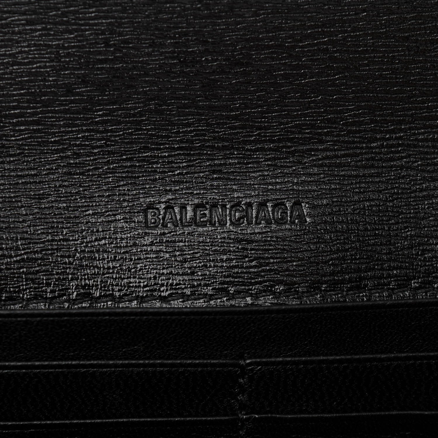 Balenciaga Calfskin Stripe Embossed Gossip Chain Bag XS Black 6 of 10