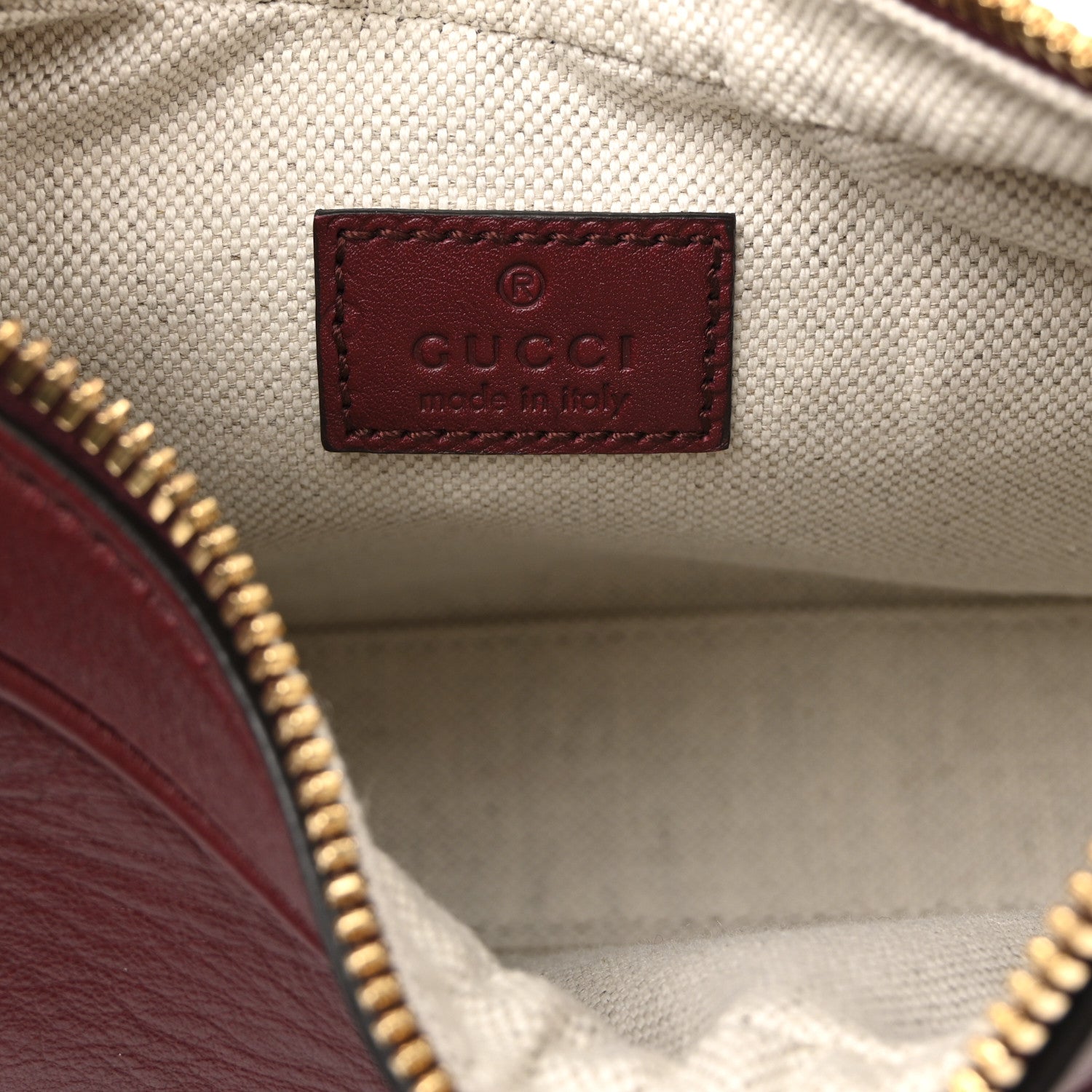 Gucci Aria Calfskin Web Small Attache Shoulder Bag Rosso Ancora 6 of 10