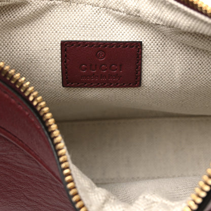 Gucci Aria Calfskin Web Small Attache Shoulder Bag Rosso Ancora 6 of 10