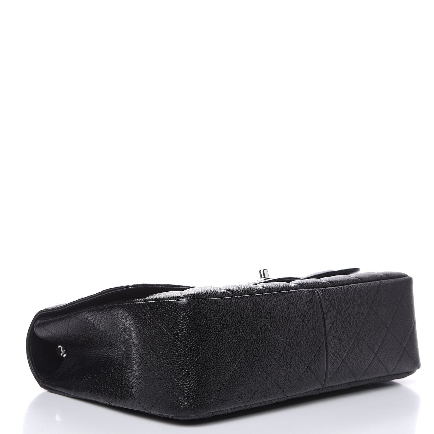 Caviar Quilted Jumbo Single Flap Black