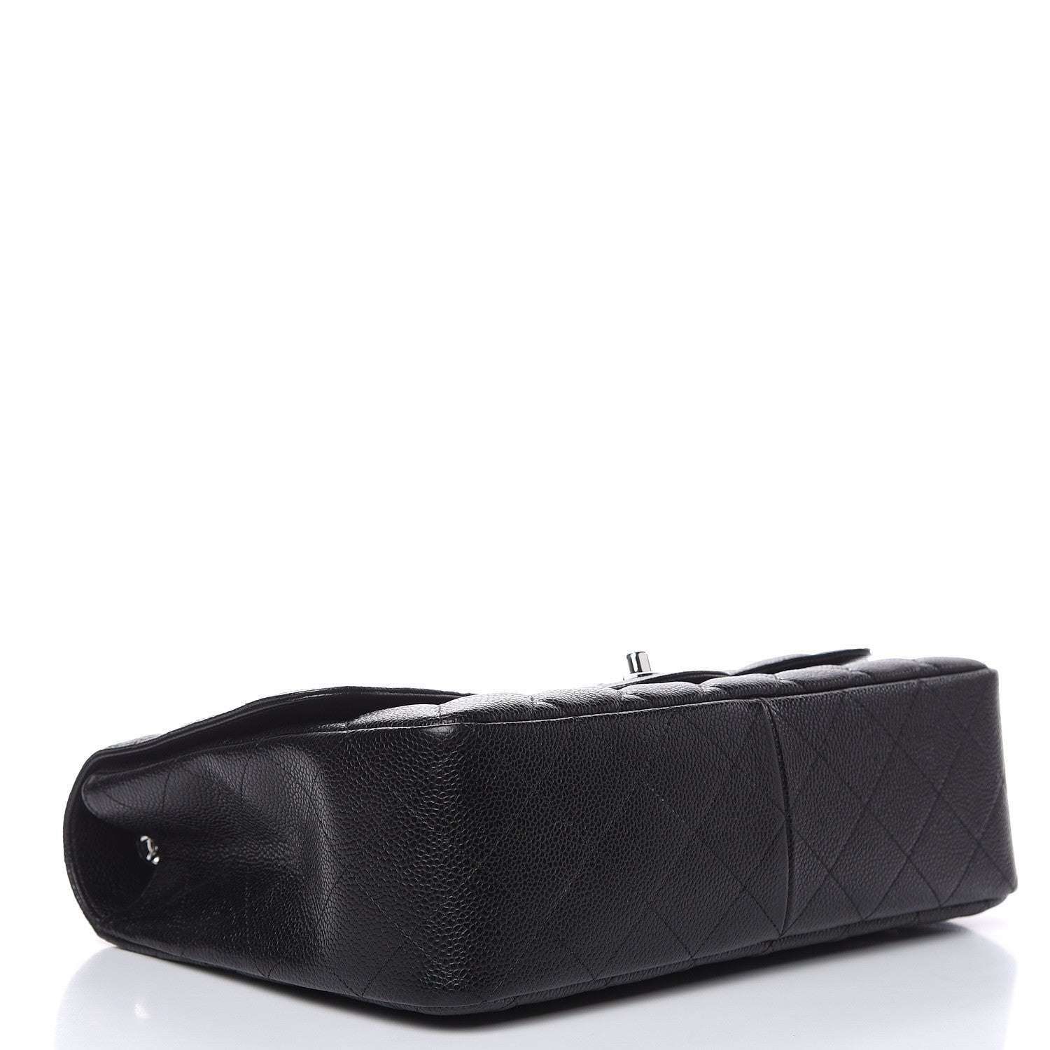 Chanel Caviar Quilted Jumbo Single Flap Black 2 of 11