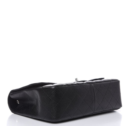 Chanel Caviar Quilted Jumbo Single Flap Black 2 of 11