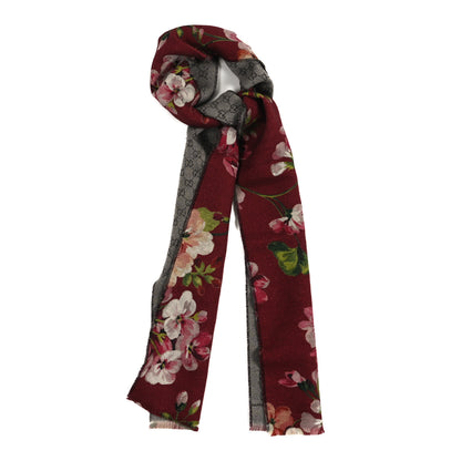 Gucci Wool Jacquard GG Monogram Miniorophin Scarf Lacquer Pink 1 of 3