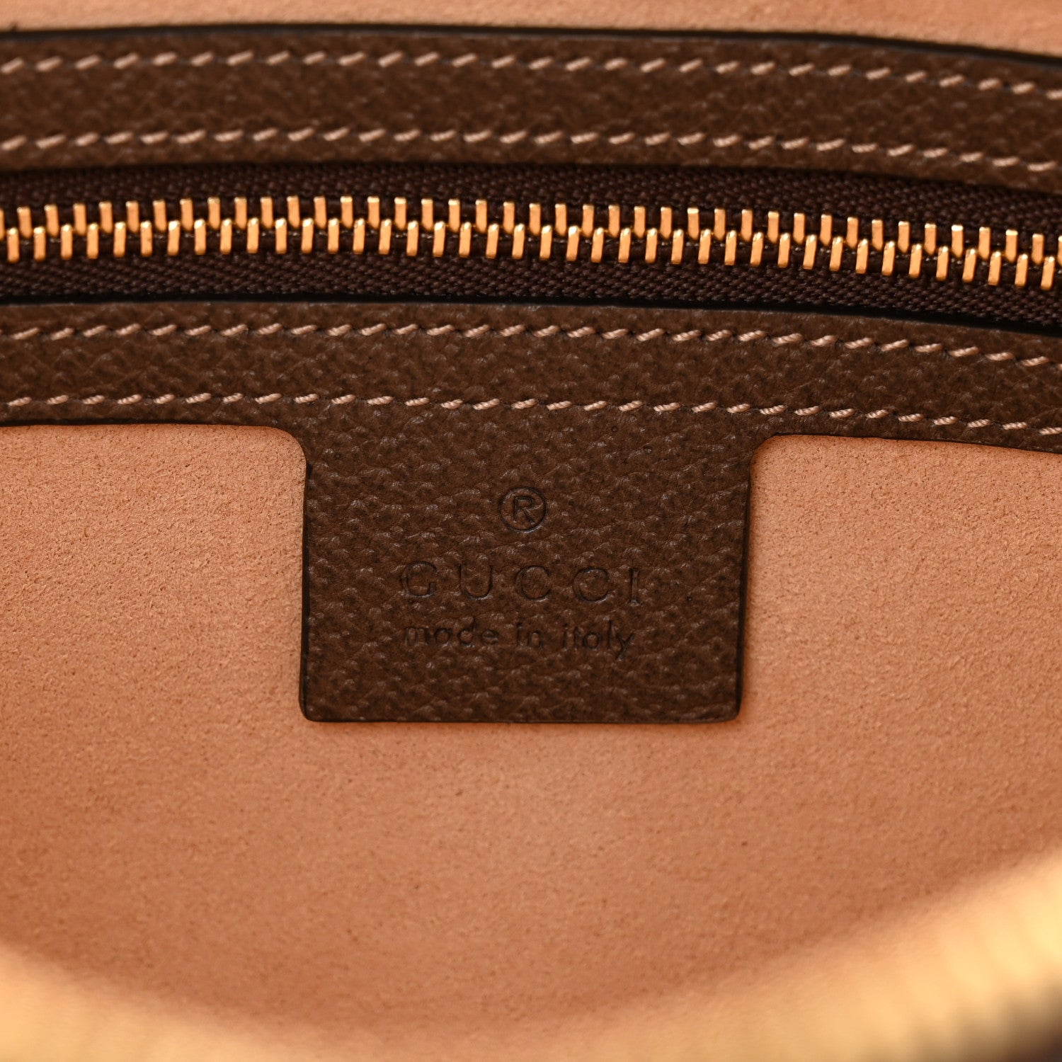 Gucci GG Supreme Monogram Web Small Ophidia Shoulder Bag Brown 7 of 10