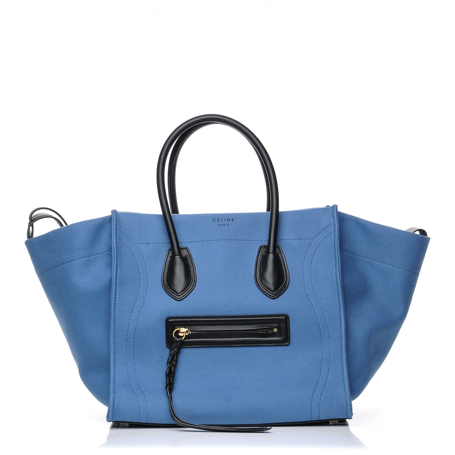Celine Cotton Canvas Medium Phantom Luggage Blue 1 of 9