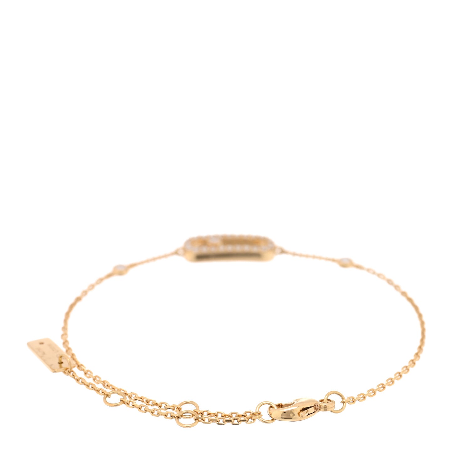 18K Yellow Gold Diamond Move Uno Pave Bracelet