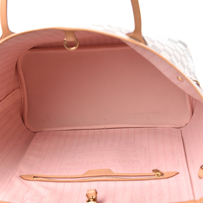 Louis Vuitton Damier Azur Neo Neverfull MM Rose Ballerine 5 of 13