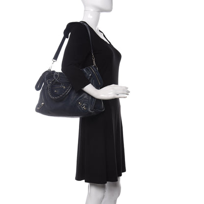 Balenciaga Agneau Giant 12 Silver Hardware City Bleu Obscur 2 of 17