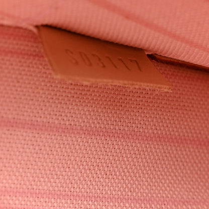Louis Vuitton Damier Azur Neverfull MM GM Pochette Rose Ballerine 7 of 7