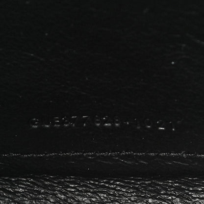 Saint Laurent Grain De Poudre Matelasse Chevron Monogram Chain Wallet Black 7 of 10