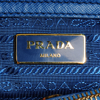 Prada Saffiano Lux Medium Tote Cobalto 6 of 12