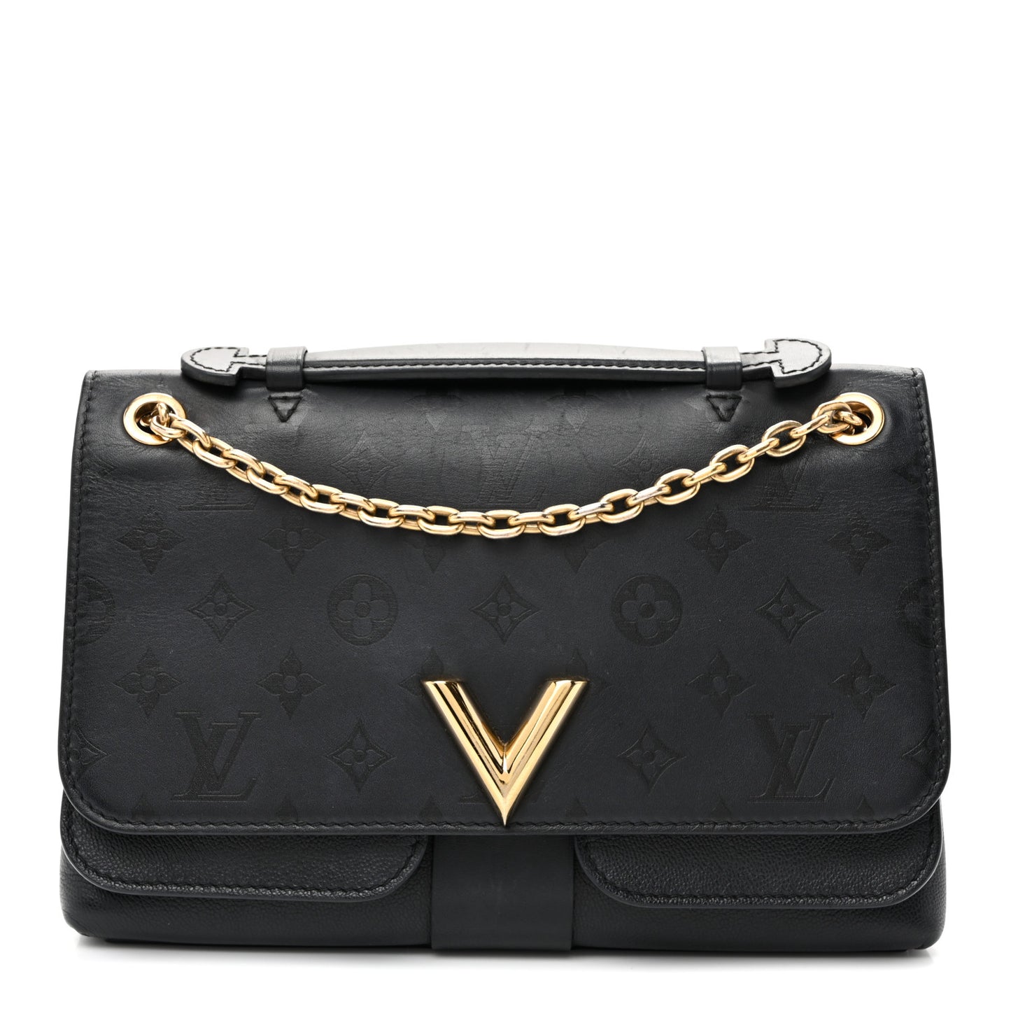 Calfskin Monogram Very Messenger Black