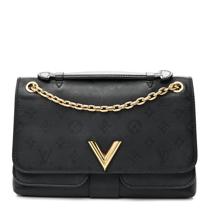 Louis Vuitton Calfskin Monogram Very Messenger Black 1 of 10