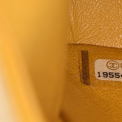 Chanel Lambskin Quilted Jumbo Double Flap Yellow 8 of 12